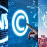 Trademark, copyright, patent concept illustration.