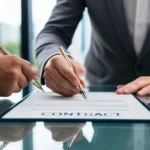 Portalatin (5) Business people signing contract document