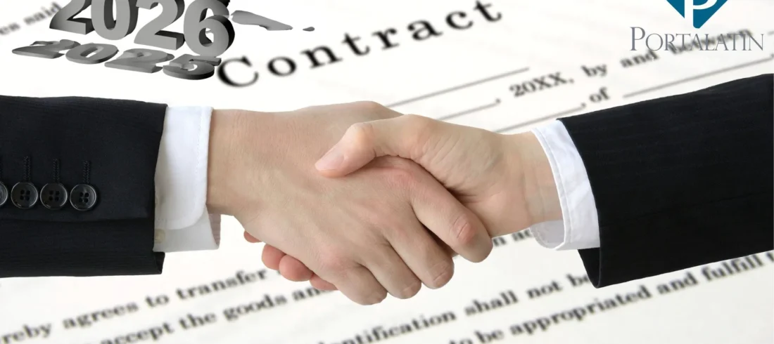 shaking hands over 2026 contract